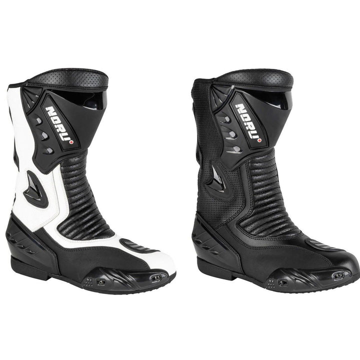 PRO FUTURE ASPIDEX Motorradstiefel aus Leder, verdrehsicher, Sliders 44 EU Schwarz, 44 EU Schwarz