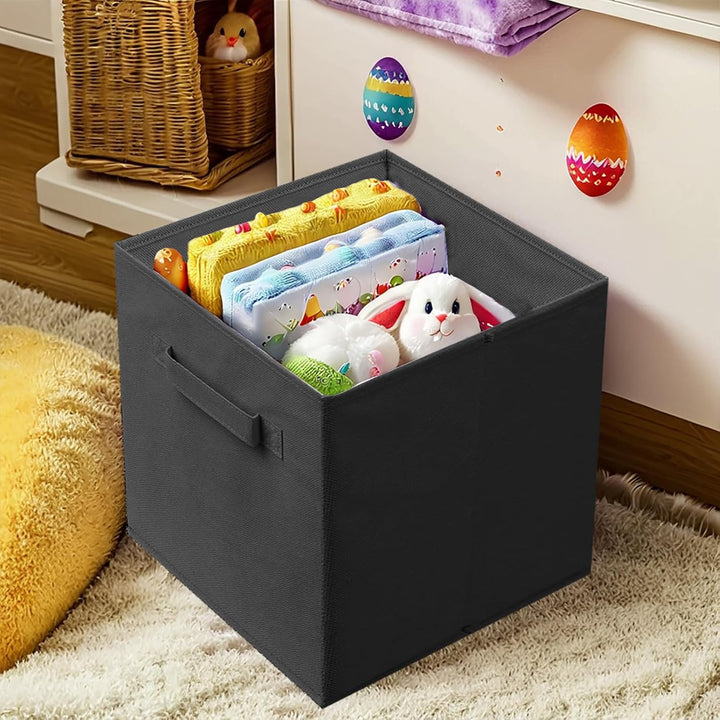PowerKing Aufbewahrungsbox Organizer aus Stoff, 6 Stück faltbar Aufbewahrungswürfel Aufbewahrung Box