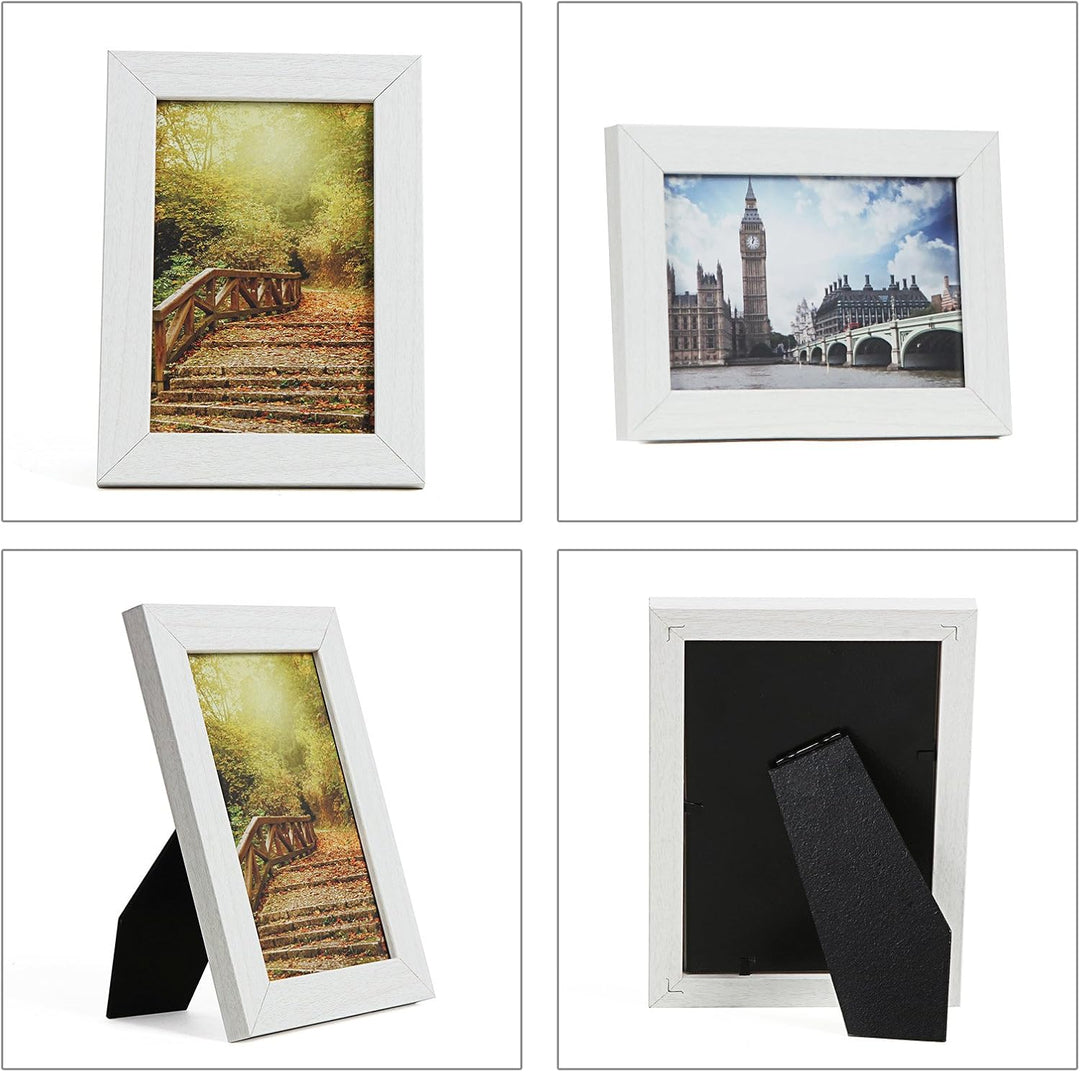 SONGMICS Bilderrahmen Collage für 12 Fotos, je 10 x 15 cm (4 x 6), mit 1 Einzelfotorahmen, 13er Foto