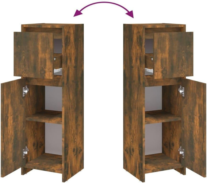 vidaXL Badezimmerschrank, Badschrank mit viel Stauraum, Schrank für Badezimmer, Badkommode Beistells