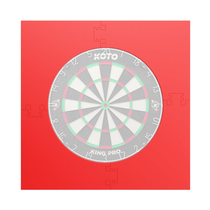 KOTO - 4pcs. Dart Surround, langlebige Dart wandschutz, verhindert Schäden, Eva 4PCS Quadrat Rot, 4P