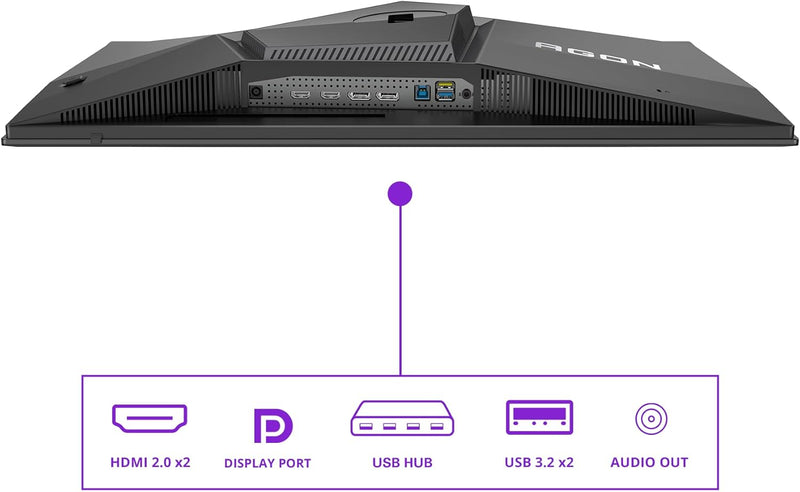AOC Agon PRO AG276QZD2-27 Zoll QHD OLED Monitor, 240 Hz, 0,03 ms GtG, FreeSync Premium Pro, G-Sync c