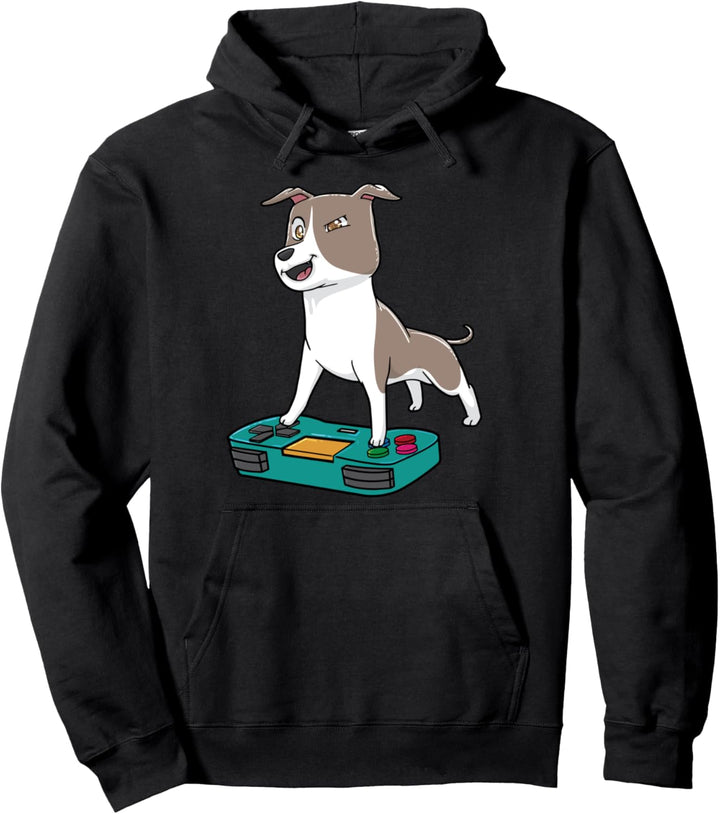 Whippet Anime Gaming Gamer Kawaii Pullover Hoodie