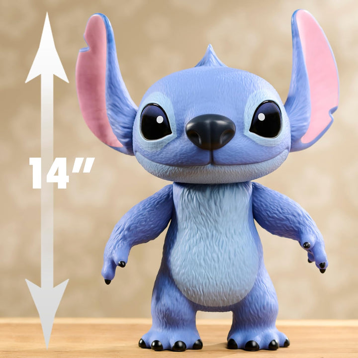 Just Play Disney Stitch Live-Action 35,6 cm grosse Larger Than Life Vinylfigur, 3 Artikulationspunkt