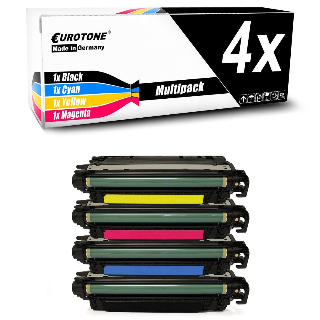 Eurotone XXL kompatibler Toner 4X Toner kompatibel für HP Color LaserJet CP4520 CP4525 ersetzt CE260