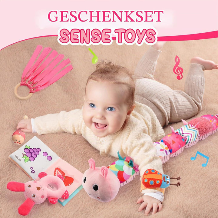 Toyzey Musical Raupe Baby Geschenk 0-6 Monate Mädchen BabySpielzeug 3 6 12 Monate Spielzeug ab 0 3 6