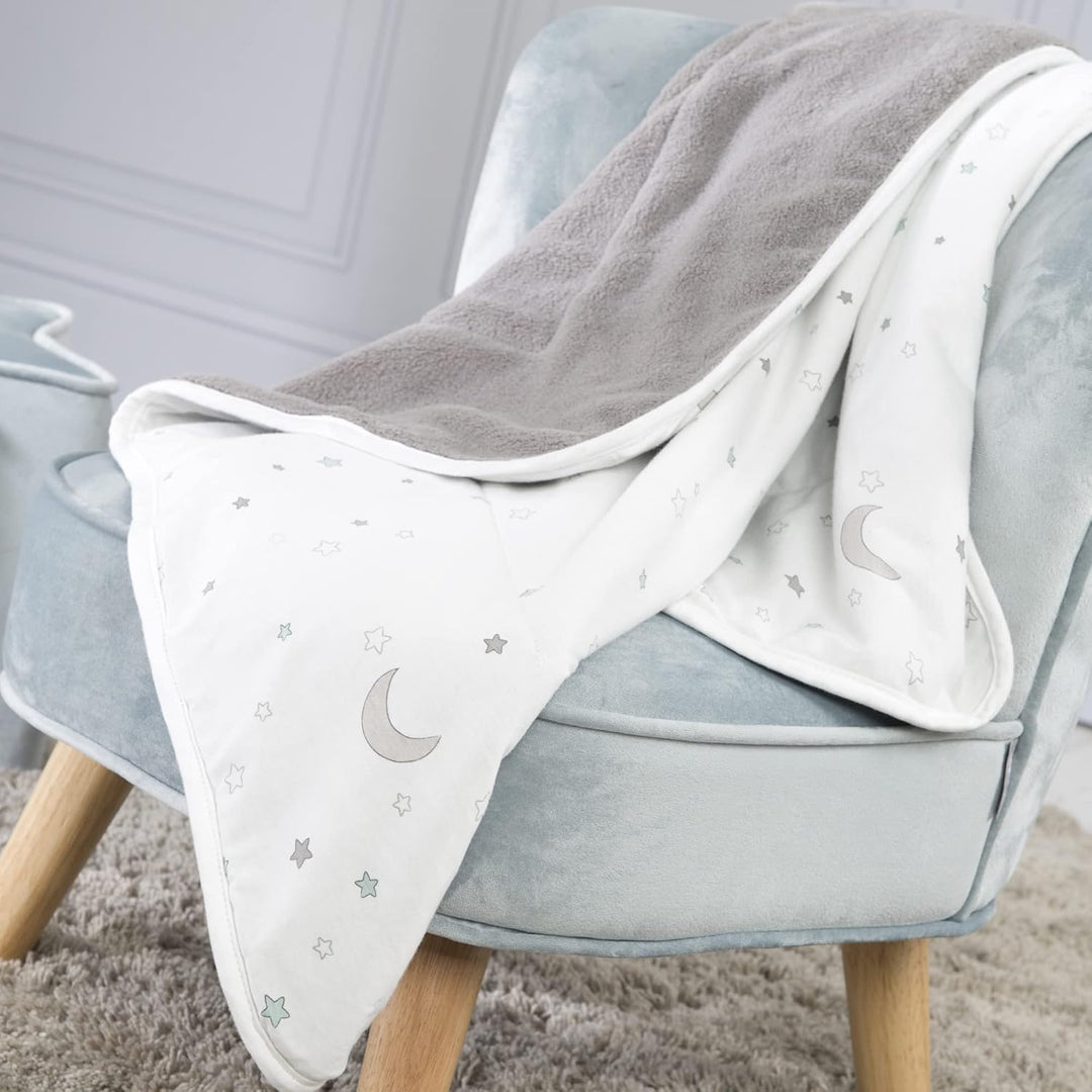 roba Babydecke Sternenzauber - 80 x 80 cm - Jerseydecke aus Baumwolle für Mädchen & Jungen - Kinderw
