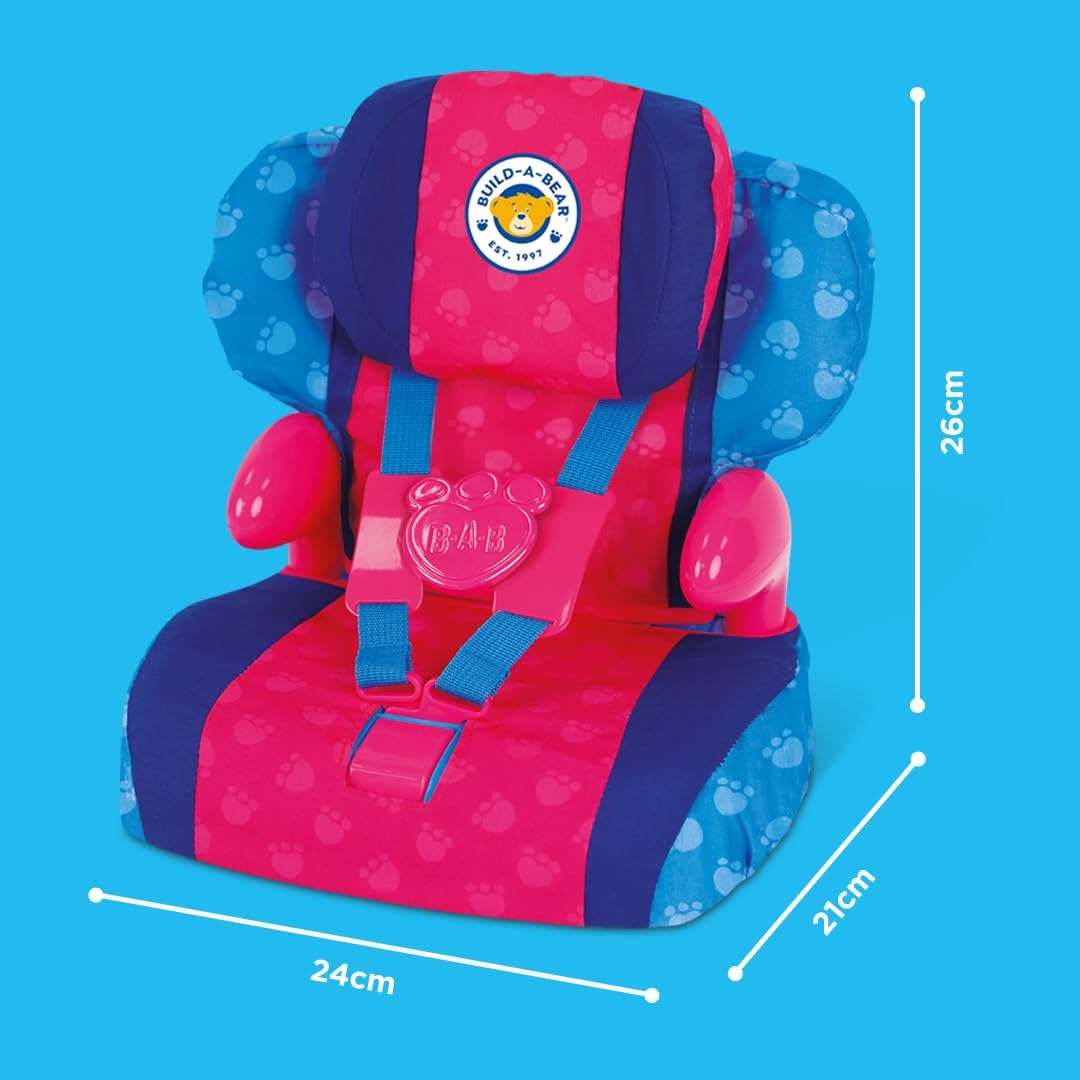 Casdon Build-A-Bear Workshop Furry Friend Toy Car Booster Seat
