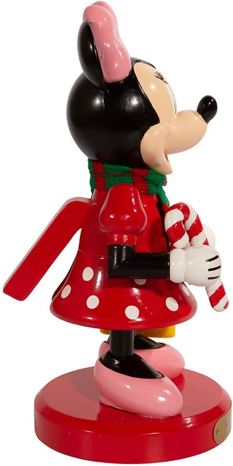 Disney DN6212L Nussknacker Minnie Maus mit Zuckerstange, Harz, Mehrfarbig, 10 Inch