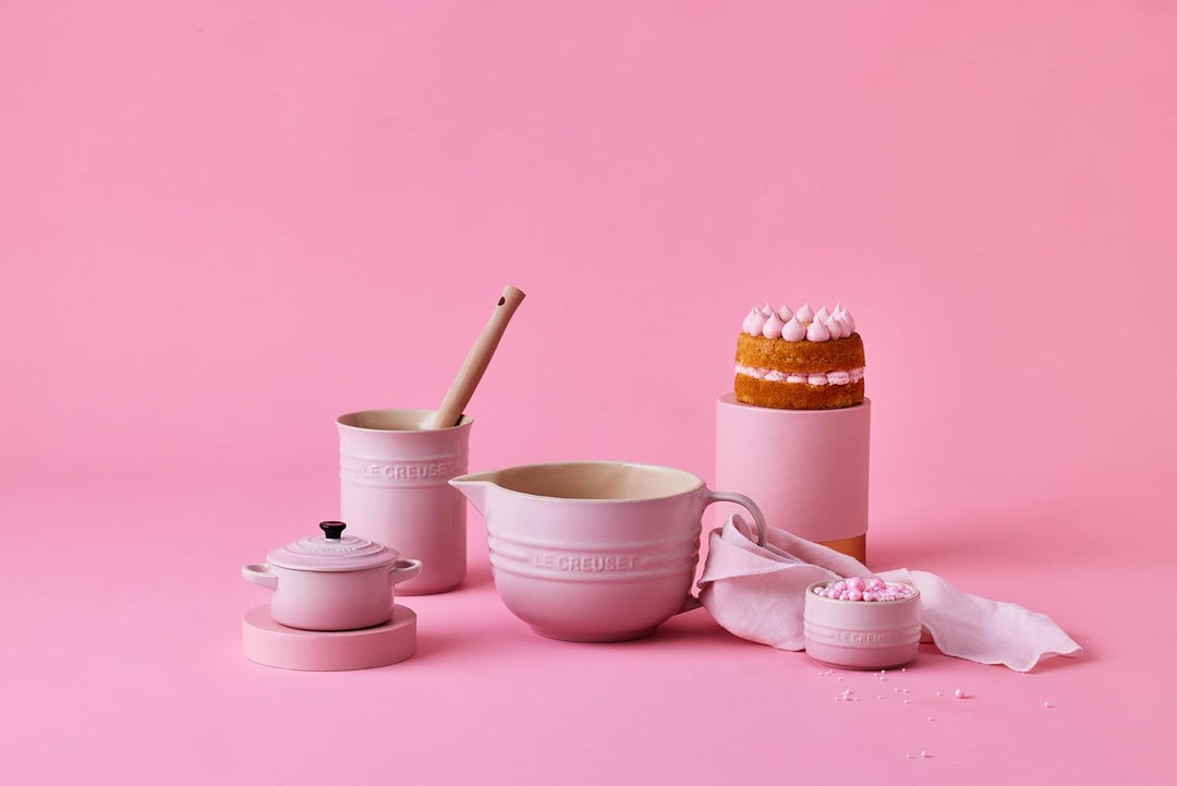 Le Creuset Topf für Kochkellen aus Steinzeug, 1,1 Liter, Shell Pink, 71501117770001, Shell Pink