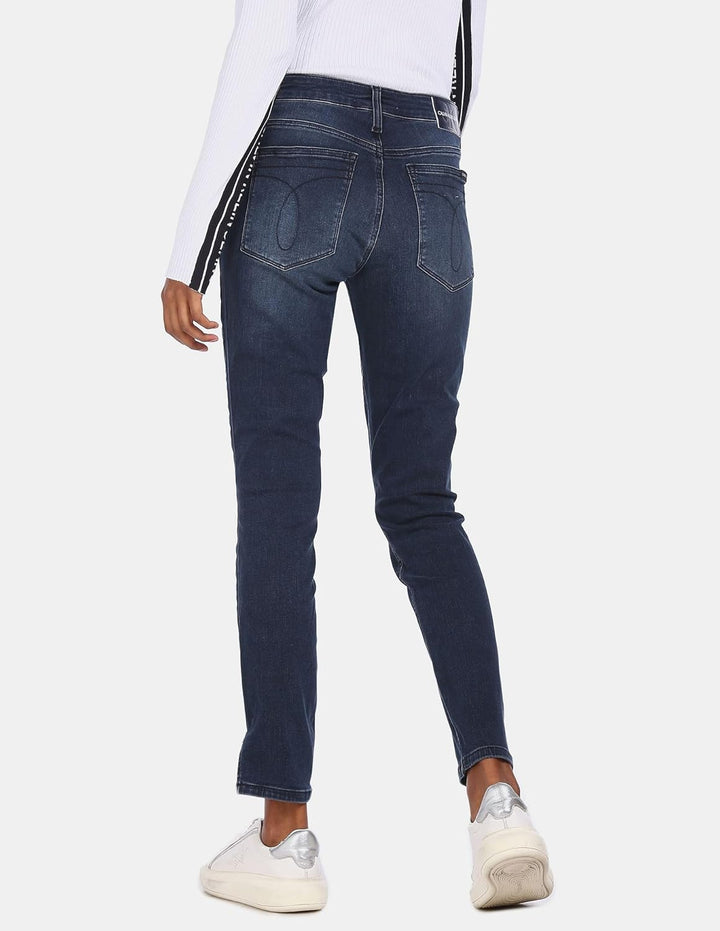 Tommy Hilfiger Damen Hose 30W Short Blue Black Rivet, 30W Short Blue Black Rivet