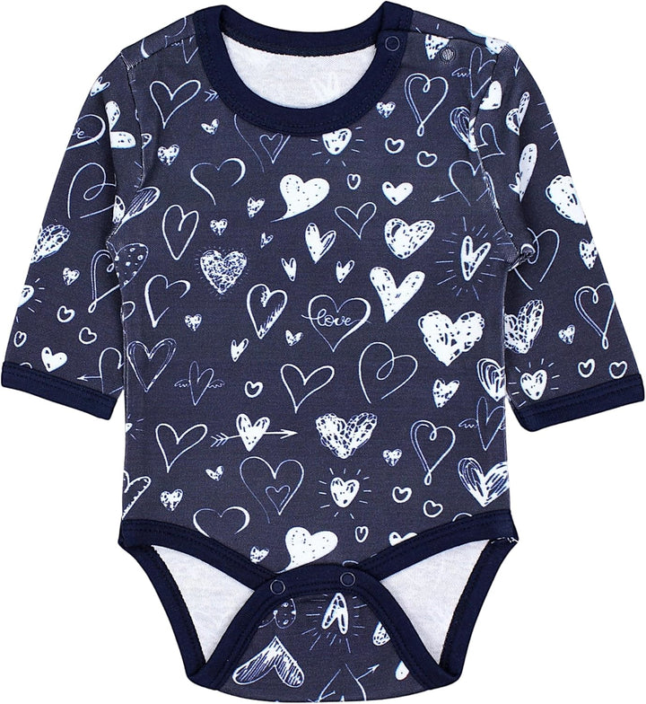 TupTam Baby Body Langarm Mädchen – 5er Pack Unifarbene Body Baby aus Baumwolle – OEKO-TEX zertifizie