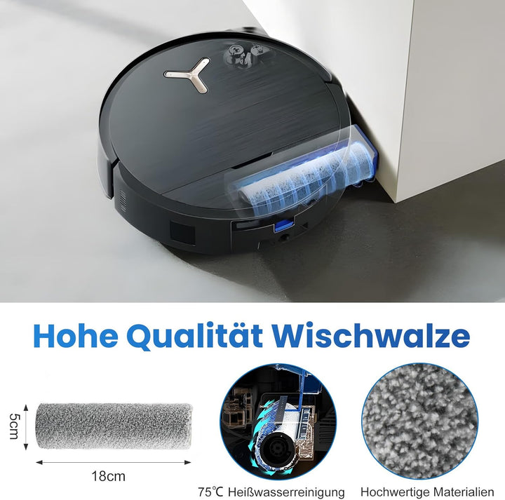 21 Stück Zubehör für Ecovacs Deebot X9 PRO Omni / X11 PRO Omni Saugroboter, Ersatzteile mit 1 Hauptb