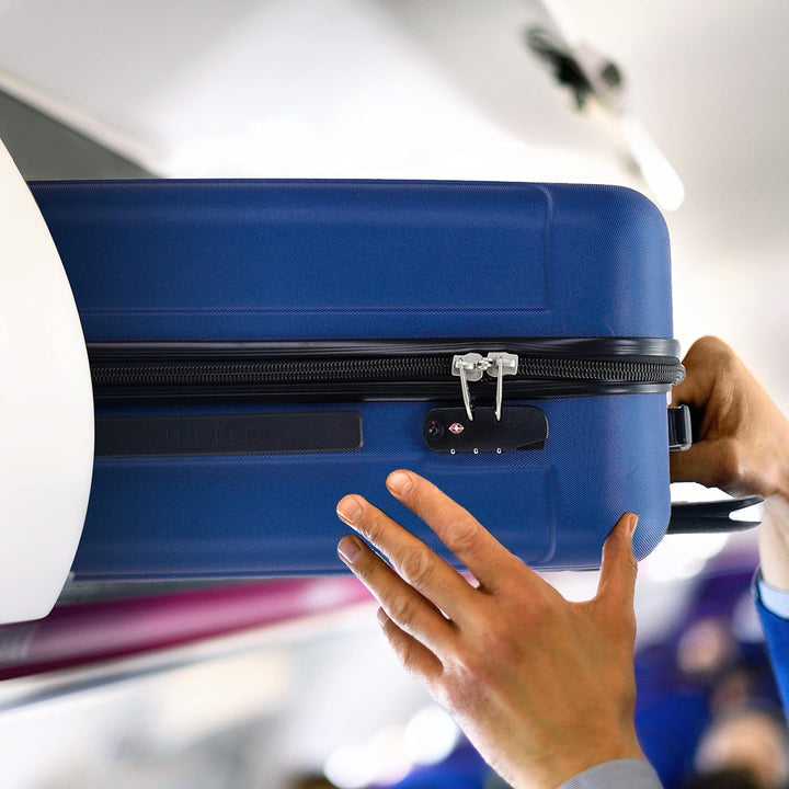 Flight Knight Premium-Reisekoffer - 8 Spinner-Rader - TSA-Kombinationsschloss - leichtes ABS-Hartsch
