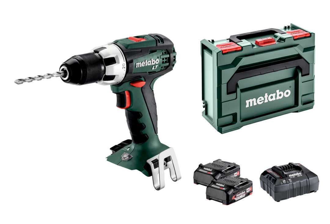 Metabo Akku-Bohrschrauber BS 18 LT Compact (602102530) 18V 2x Li-Ion; Ladegerät ASC 55; metaBOX 145,