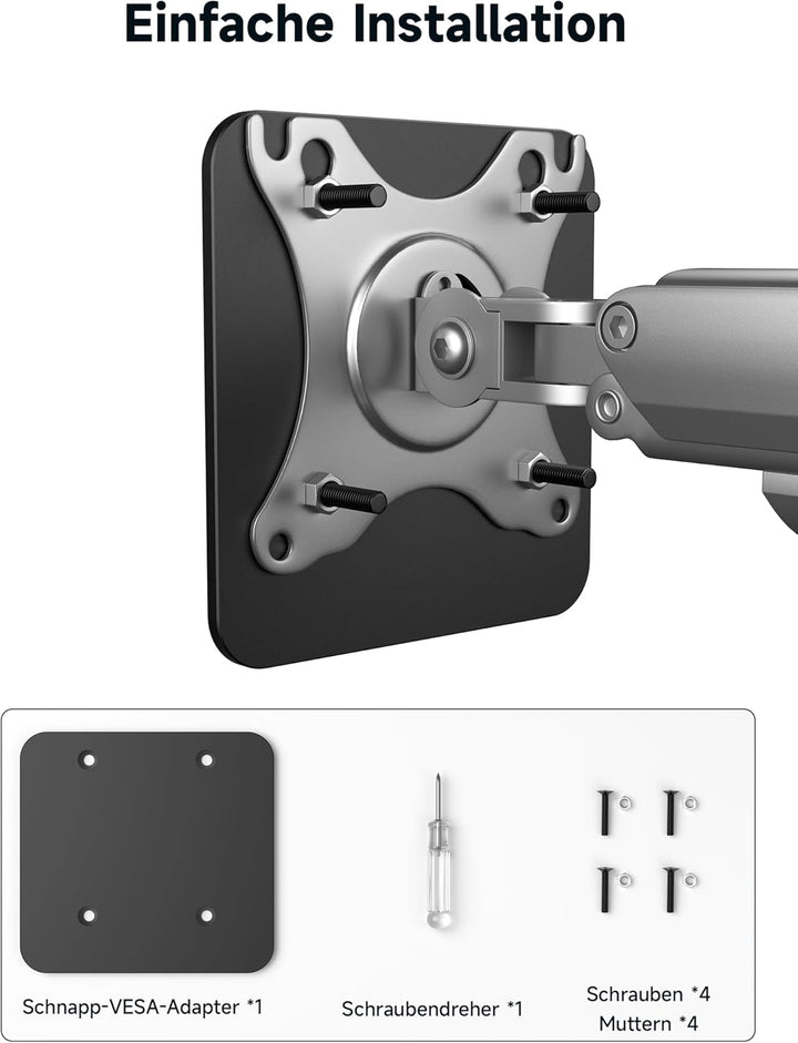 JSAUX Snap VESA-Adapter für FlipGo 16" & 15,6" Lite Tragbaren Dual-Screen-Monitor
