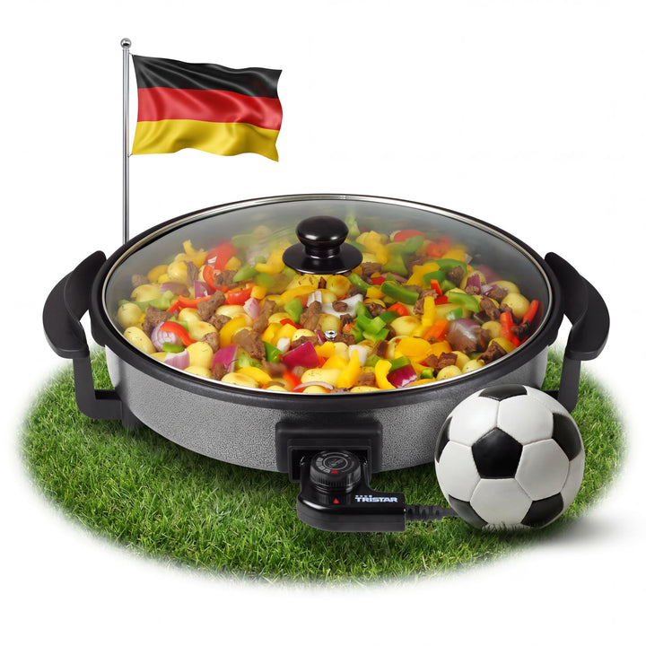 Tristar PZ-2964 Multifunktionspfanne/ Pizza- und Grillpfanne mit 5 einstellbaren Temperatureinstellu