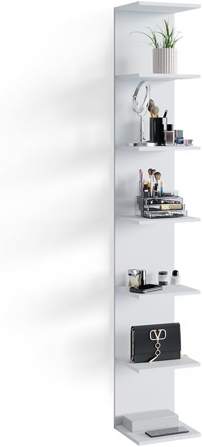 Vicco Wandregal Paolo, Weiss, 30 x 190 cm Weiss Einzelregal, Weiss Einzelregal