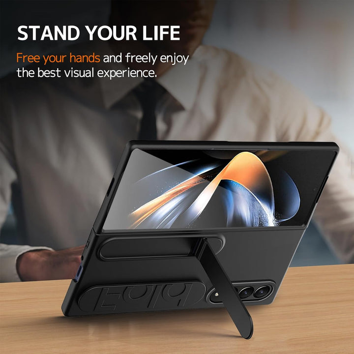 NINKI Kompatibel mit Samsung Galaxy Z Fold 3 Hülle mit Armband Samsung z fold 3 Handyhülle mit Ständ