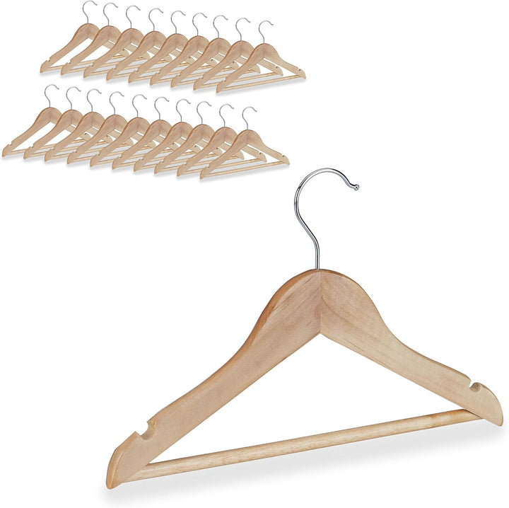Relaxdays 40 x Kinder Kleiderbügel im Set, Hosenstange, Hemd, 360 Grad drehbar, Mädchen, Jungen, Bab