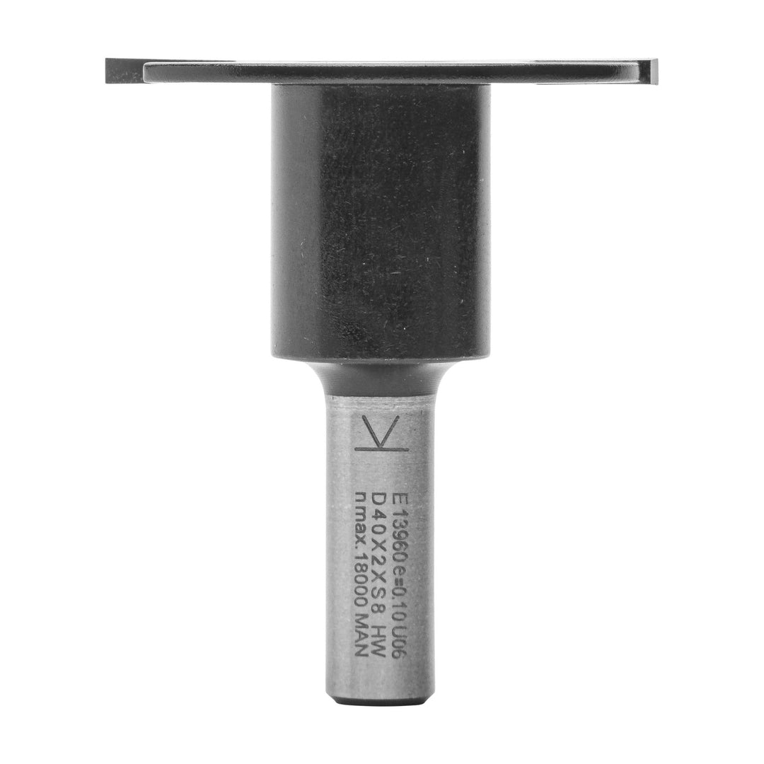 ENT 13960 Scheibennutfräser HW, Schaft (S) 8 mm, Durchmesser (D) 40 mm, NL 2 mm, GL 50 mm, auf Aufna