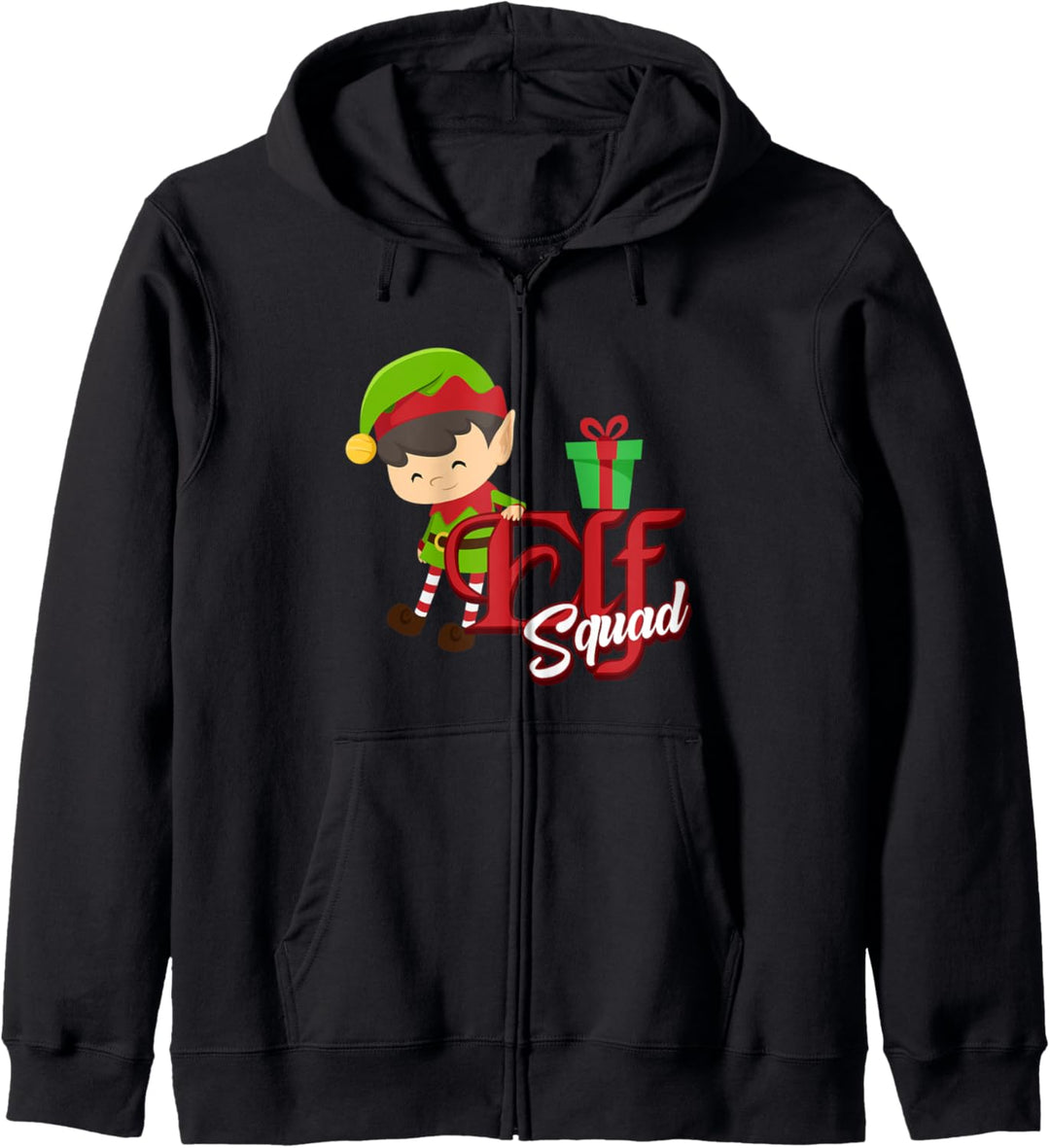 Christmas Elf Squad Jungen Kinder Xmas Family Matching Kapuzenjacke