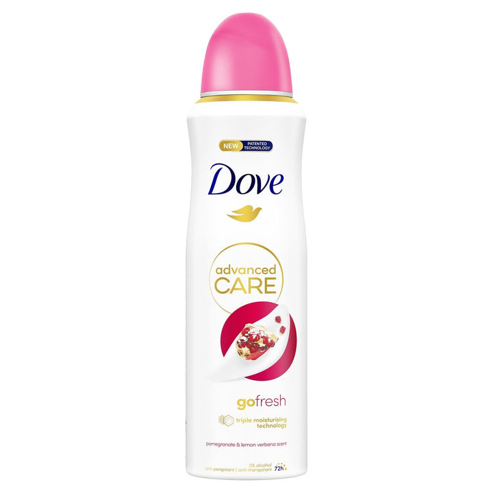 6x Dove Women Deodorant Spray Go Fresh - Granatapfel und Lemon Verbena- 250ml