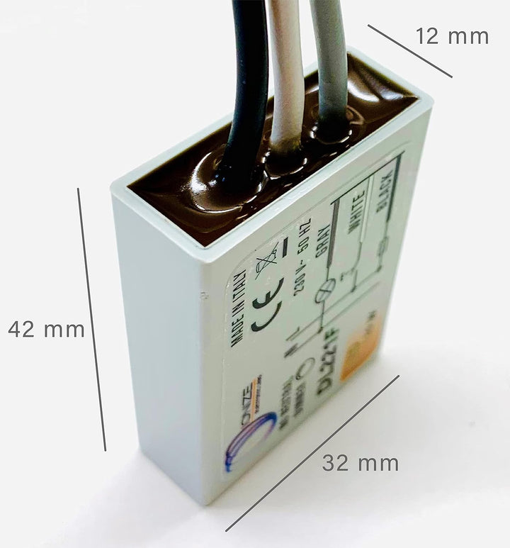 IONIZE DL221F Tastdimmer ohne Neutral, 130 W LED, unterputz, 230 V