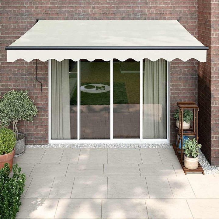 vidaXL Elektrische Markise mit Kurbel Creme 3x2,5 m Creme B250 x H300 cm, Creme B250 x H300 cm