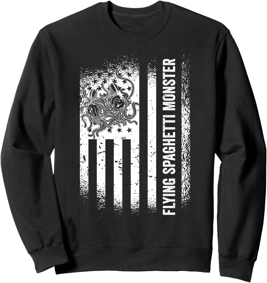 Fliegendes Spaghetti Monster US Flagge Pastafari Pastafarian Sweatshirt