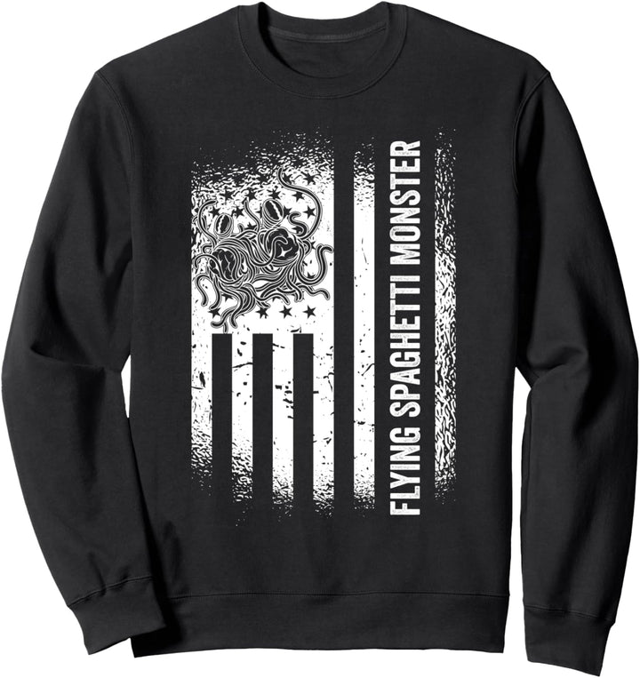 Fliegendes Spaghetti Monster US Flagge Pastafari Pastafarian Sweatshirt