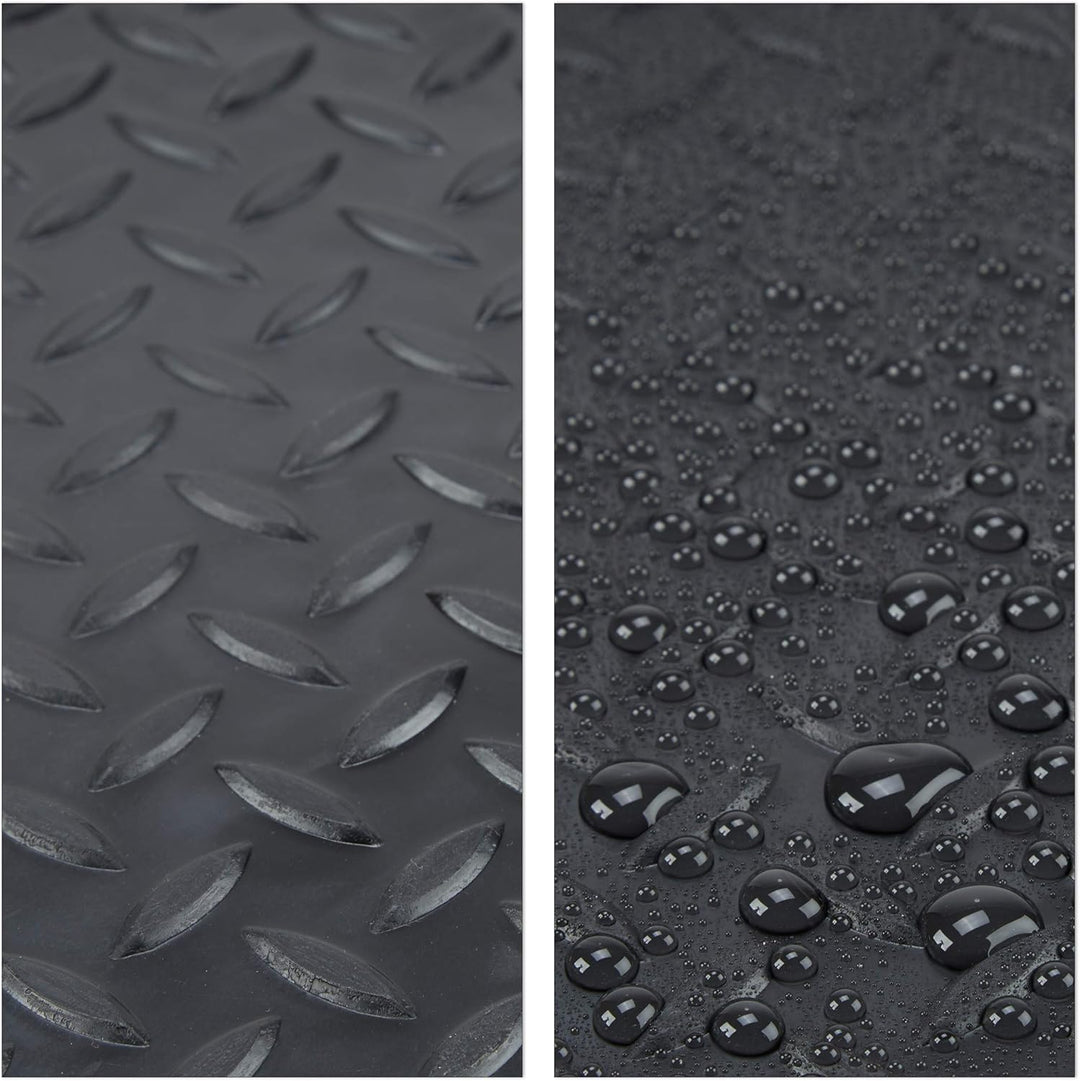 Relaxdays 6X Schuhabtropfschale gross, Kunststoff Schuhablage für 6 Schuhe, Profil Schmutzfang, HxBx