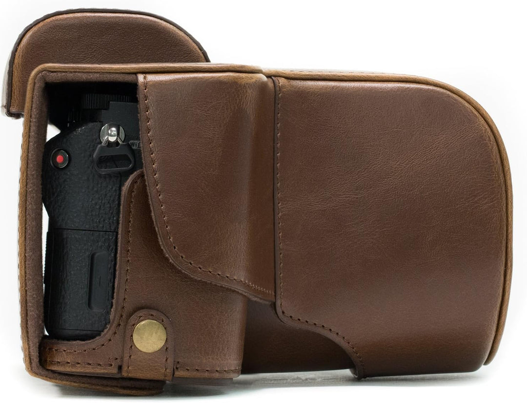 MegaGear Sony Alpha A7S II, A7R II, A7 II (28-70mm) Ever Ready Leder Kamera-Case mit Trageriemen und