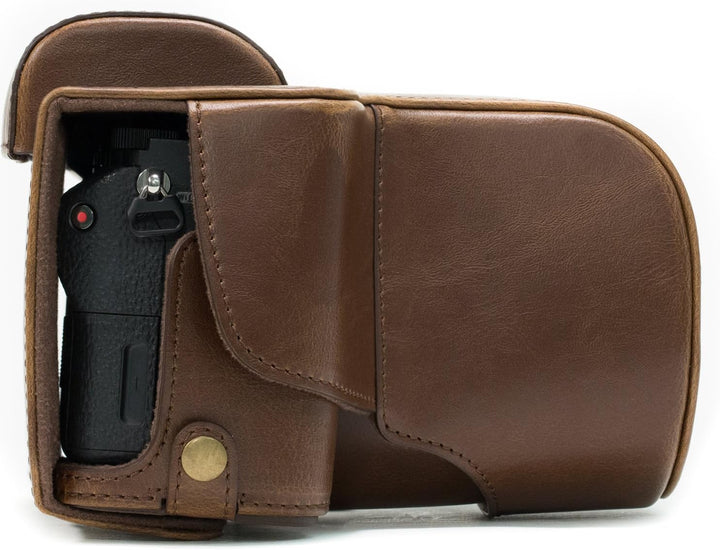 MegaGear Sony Alpha A7S II, A7R II, A7 II (28-70mm) Ever Ready Leder Kamera-Case mit Trageriemen und