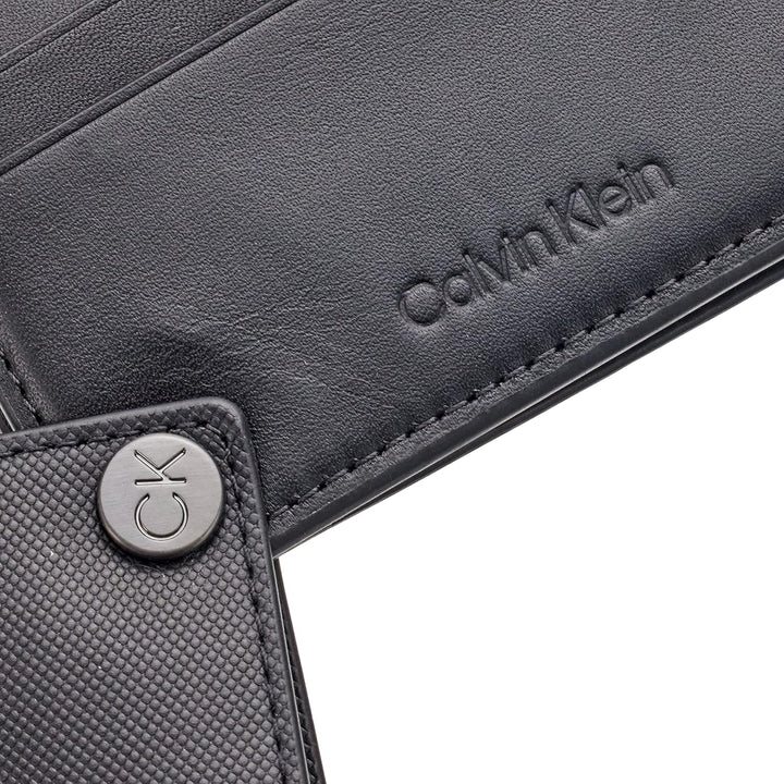 Calvin Klein Herren Geldbeutel Ck Covered Cardholder Klein, Schwarz (Ck Black), Einheitsgrösse