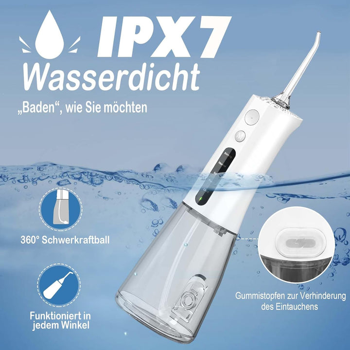 SURFOU Munddusche Kabellos Water Flosser for Teeth, Elektrische Wasserflosser für Zähne Oral Irrigat
