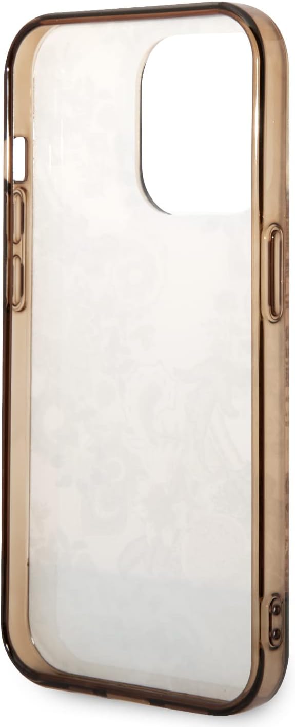 Guess GUHCP14XHGPLHC hülle für iPhone 14 Pro Max 6, 7" Ochre hardcase Porcelain Collection, schwarz