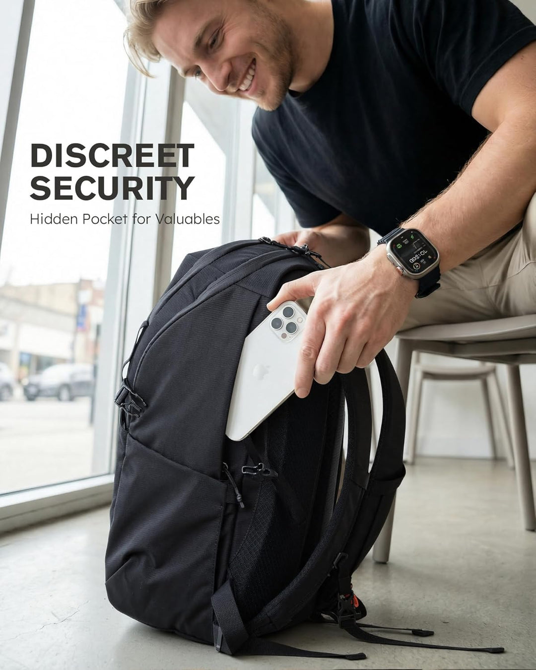 Tolaccea Reiserucksack Handgepäck Flugzeug 30L - Business Rucksack mit 15,6 Zoll Laptopfach, Arbeits
