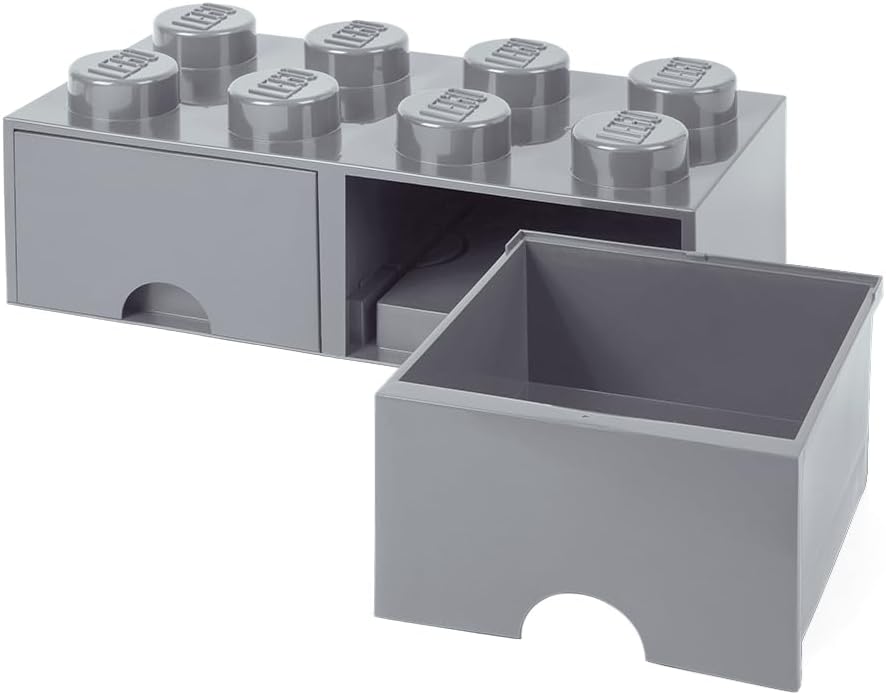 LEGO 4006 Aufbewahrungsbox, Plastik, Legion/m. Stone Grey, 50 x 25 x 18 cm 50 x 25 x 18 cm Legion/M.