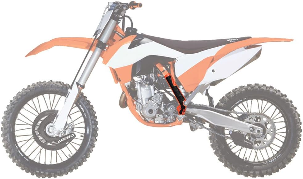 Acerbis 2449535225 Rahmenschutz, 16+ orange/schwarz