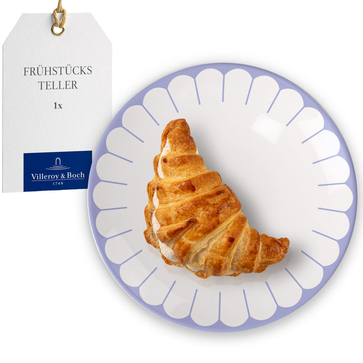 Villeroy & Boch - Fleur bleu Frühstücksteller blau, Spülmaschinenfest, Mikrowellensicher, Desserttel