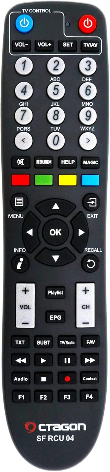 SF8008 4K UHD Original Fernbedienung für alle SF8008-Modelle (SF RCU04), 2in1 Fernbedienung (ohne An