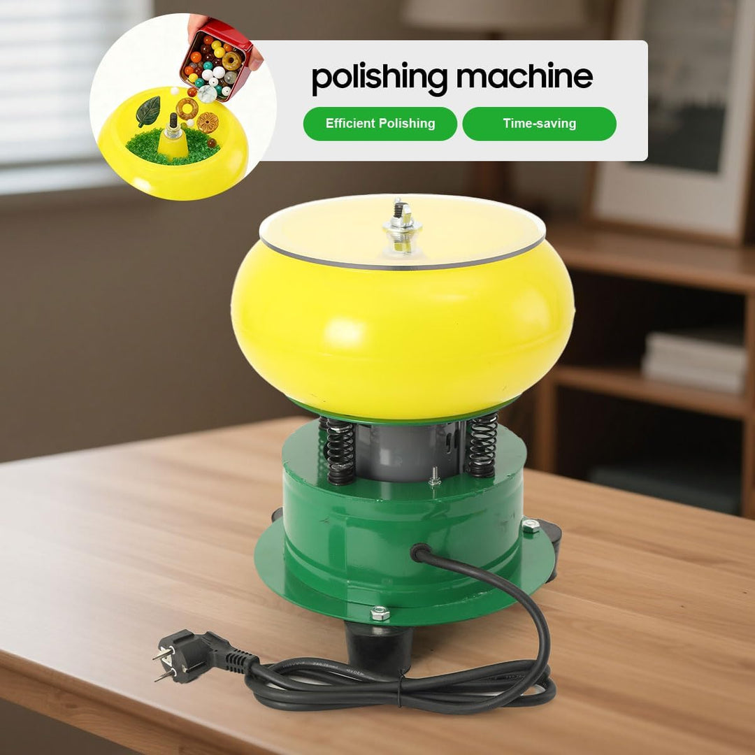 100W Schmuck Poliermaschine Vibrierende Poliertrommel Vibrationsbecher 8 Zoll, Steinpoliermaschine P