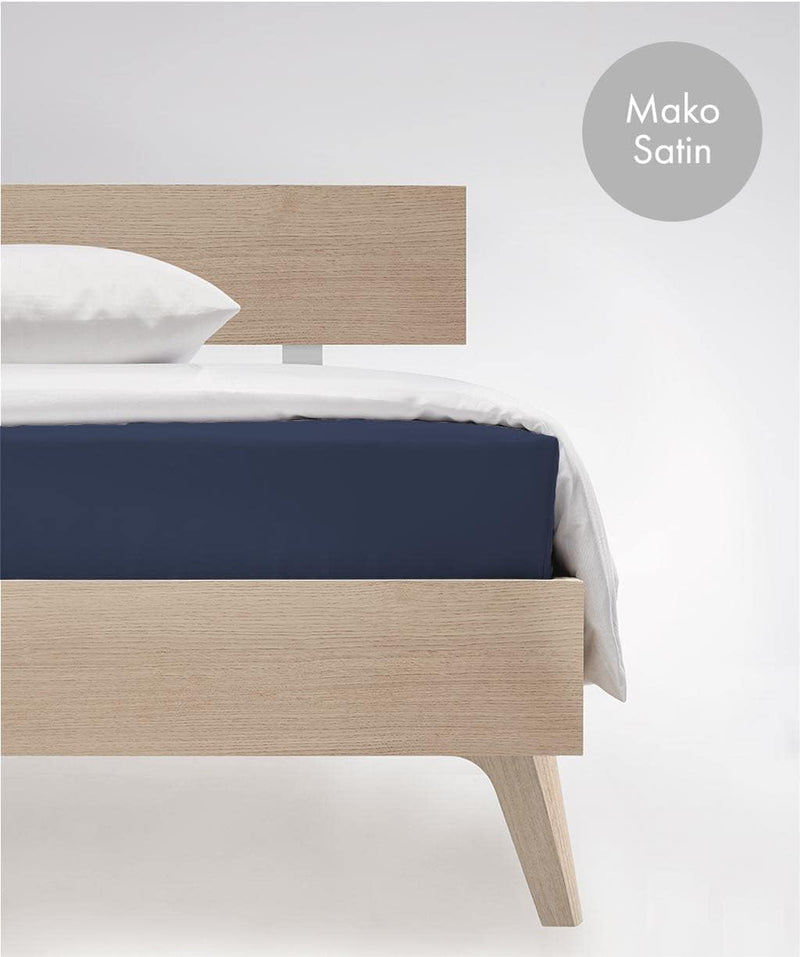 fleuresse Uni-Colours, Spannbettlaken mit Rundumgummi, Mako Satin, 100 Prozent Baumwolle, ideal für