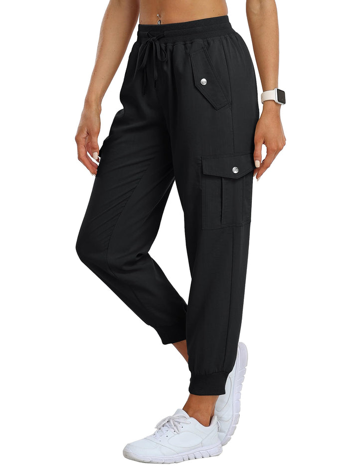 JINSHI Damen Wanderhose Cargohose Leichte Jogginghose Freizeithose Atmungsaktiv Funktionshose Outdoo