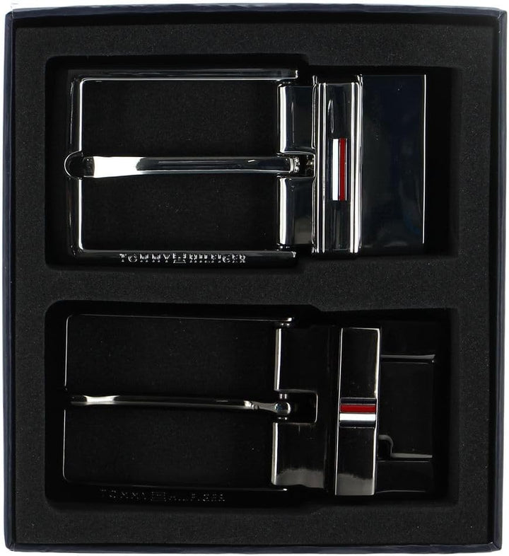 Tommy Hilfiger Gifting Double Buckle Belt Giftbox W100 Black - kürzbar