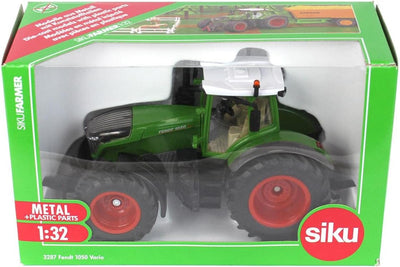 siku 3287, Fendt 1050 Vario Traktor, 1:32, Metall/Kunststoff, Grün, Abnehmbare Fahrerkabine, Front-