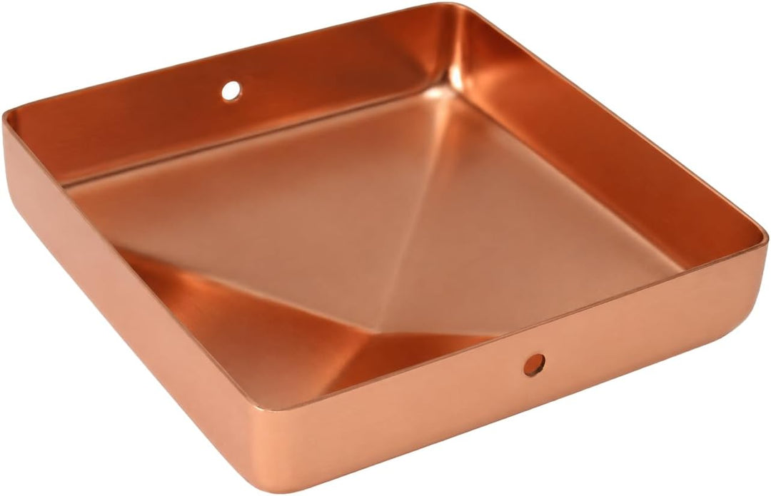 Baumarktplus 10x Pfostenkappe Kupfer Abdeckkappe für Pfosten Pyramide 101 mm 10x10 cm