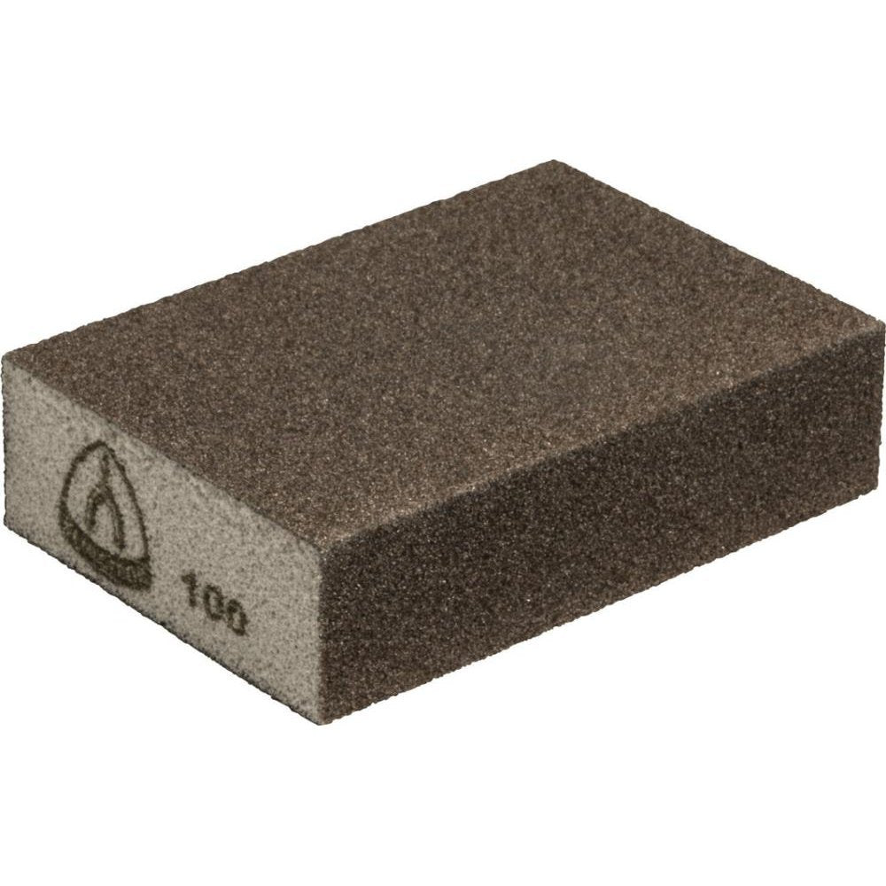 Klingpsor 125279 SK 500, Schleifblock, flexibel, beschichtet auf 4 Seiten Braun, 100X70X25, 60, 100,