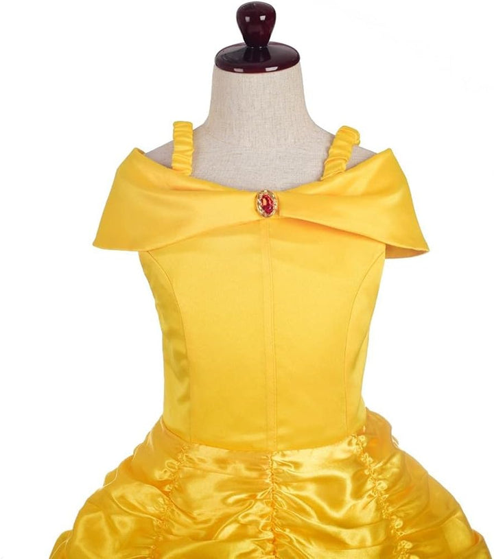 Lito Angels Eiskönigin Prinzessin Elsa Pailletten Blau Kleid mit Umhang und Zubehör für Kleinkind Mä